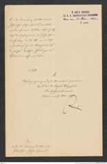 k.k. naturhistorisches Hofmuseum, Intendanzakten 1885-1896 (Hauer), Aktenzahl Z.244/1893, Seite 1